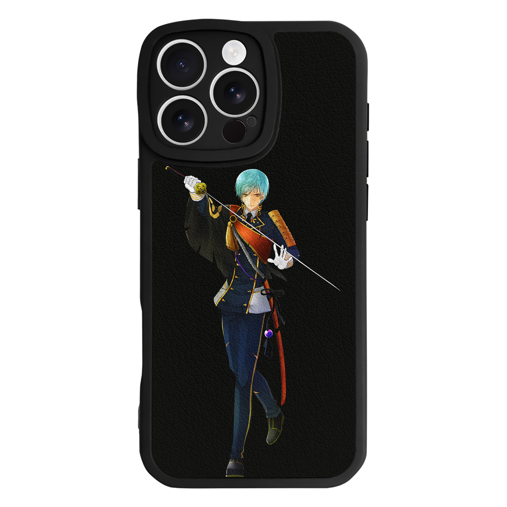（画像用） 刀剣乱舞 Touken Ranbu 【iPhone 16シリーズ対応】シリコンスマホケース（レザー調） 材質：シリコン